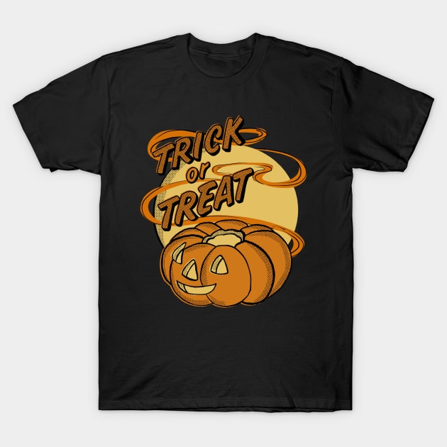 Vintage Trick or Treat T-Shirt by Thrill of the Haunt